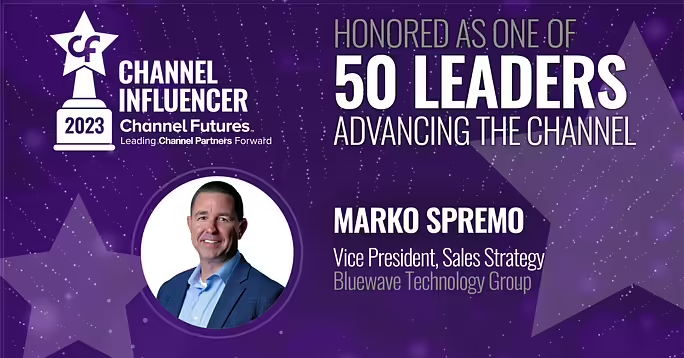 Marko Spremo is Named 2023 Channel Influencer Award Winner by Channel Futures