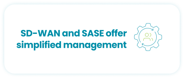 SD-WAN and SASE offer simplified management