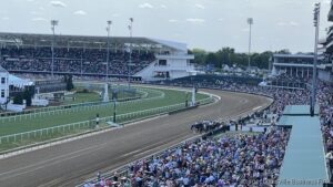 A-view-of-the-crowd-from-the-Starting-Line-Suites-at-Churchill-Downs-at-Thurby alt